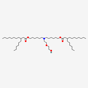 6-[6-(3-hexylundecanoyloxy)hexyl-[2-(2-hydroxyethoxy)ethyl]amino]hexyl 3-hexylundecanoate