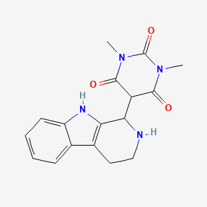 1,3-dimethyl-5-(2,3,4,9-tetrahydro-1H-pyrido[3,4-b]indol-1-yl)-1,3-diazinane-2,4,6-trione