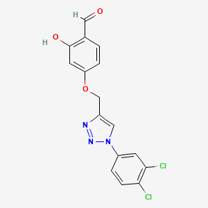 molecular formula C16H11Cl2N3O3 B12395200 Anticancer agent 153 