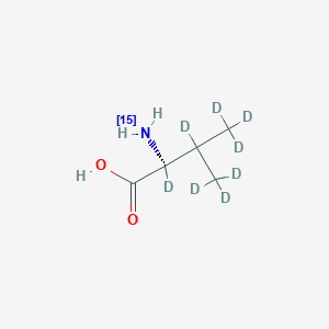 molecular formula C5H11NO2 B12395208 L-Valine-15N,d8 