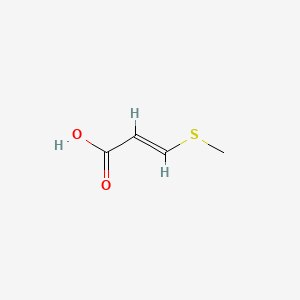 molecular formula C4H6O2S B1239521 3-(Methylsulfanyl)prop-2-enoic acid CAS No. 26398-93-6