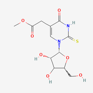 methyl 2-[1-[(2R,3S,5R)-3,4-dihydroxy-5-(hydroxymethyl)oxolan-2-yl]-4-oxo-2-sulfanylidenepyrimidin-5-yl]acetate