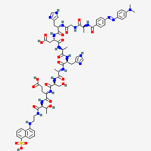 molecular formula C66H83N19O20S B12395230 Dabcyl-AGHDAHASET-Edans 