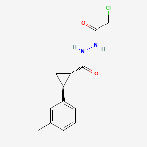 molecular formula C13H15ClN2O2 B12395235 OTUB2 inhibitor LN5P45 