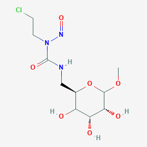 1-(2-chloroethyl)-1-nitroso-3-[[(2R,4R,5R)-3,4,5-trihydroxy-6-methoxyoxan-2-yl]methyl]urea