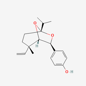 4-[(1S,2S,5S,7S)-2-ethenyl-2-methyl-5-propan-2-yl-6,8-dioxabicyclo[3.2.1]octan-7-yl]phenol