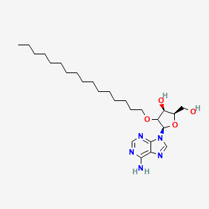 (2R,3S,5R)-5-(6-aminopurin-9-yl)-4-hexadecoxy-2-(hydroxymethyl)oxolan-3-ol