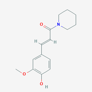 Piperidine, 1-(3-(4-hydroxy-3-methoxyphenyl)-1-oxo-2-propenyl)-