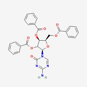 [(2R,3S,5R)-5-(4-amino-2-oxo-1,3,5-triazin-1-yl)-3,4-dibenzoyloxyoxolan-2-yl]methyl benzoate