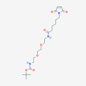 molecular formula C21H35N3O7 B12395267 MC-PEG2-Boc 