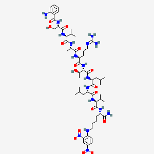 molecular formula C57H91N17O16 B12395277 2Abz-SVARTLLV-Lys(Dnp)-NH2 