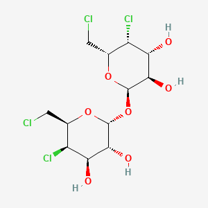 molecular formula C12H18Cl4O7 B1239530 4,4',6,6'-Tetrachloro-4,4',6,6'-tetradeoxygalactotrehalose CAS No. 53684-69-8