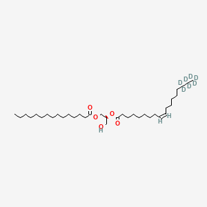 molecular formula C36H68O5 B12395310 [(2S)-1-hydroxy-3-pentadecanoyloxypropan-2-yl] (Z)-16,16,17,17,18,18,18-heptadeuteriooctadec-9-enoate 