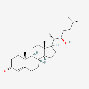 molecular formula C27H44O2 B1239532 22-Hydroxycholest-4-en-3-one CAS No. 60881-76-7