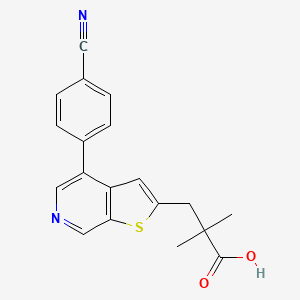 molecular formula C19H16N2O2S B12395353 Puliginurad CAS No. 2013582-27-7