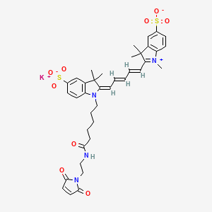 molecular formula C38H43KN4O9S2 B12395400 Sulfo-Cy5-Mal (potassium) 