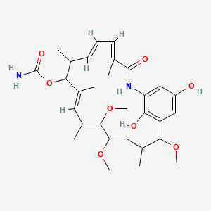 [(4E,6E,10E)-20,22-Dihydroxy-13,14,17-trimethoxy-4,8,10,12,16-pentamethyl-3-oxo-2-azabicyclo[16.3.1]docosa-1(21),4,6,10,18(22),19-hexaen-9-yl] carbamate