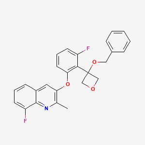 molecular formula C26H21F2NO3 B12395424 Antibacterial agent 129 