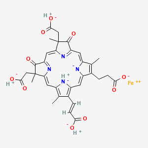 molecular formula C34H30FeN4O10 B1239543 Heme d(1) CAS No. 59948-35-5