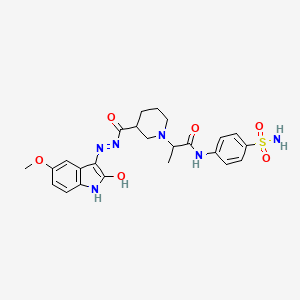 molecular formula C24H28N6O6S B12395447 hCA/VEGFR-2-IN-3 