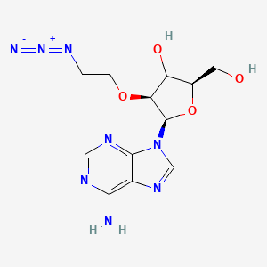 (2R,4S,5R)-5-(6-aminopurin-9-yl)-4-(2-azidoethoxy)-2-(hydroxymethyl)oxolan-3-ol