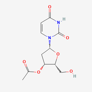 [(2R,3R,5R)-5-(2,4-dioxopyrimidin-1-yl)-2-(hydroxymethyl)oxolan-3-yl] acetate