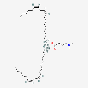 molecular formula C43H79NO2 B12395468 D-Lin-MC3-DMA-13C3 