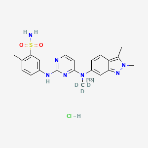 5-[[4-[(2,3-dimethylindazol-6-yl)-(trideuterio(113C)methyl)amino]pyrimidin-2-yl]amino]-2-methylbenzenesulfonamide;hydrochloride