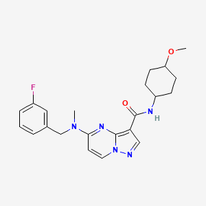 molecular formula C22H26FN5O2 B12395496 Trk-IN-19 