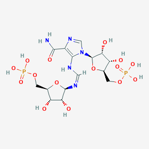 [(2r,3s,4r,5r)-5-[4-Aminocarbonyl-5-[(E)-[[(2r,3r,4s,5r)-3,4-Bis(Oxidanyl)-5-(Phosphonooxymethyl)oxolan-2-Yl]amino]methylideneamino]imidazol-1-Yl]-3,4-Bis(Oxidanyl)oxolan-2-Yl]methyl Dihydrogen Phosphate
