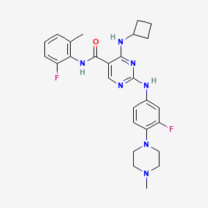 molecular formula C27H31F2N7O B12395529 SIKs-IN-1 