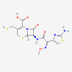 molecular formula C14H15N5O5S3 B1239554 Desfuroyl Ceftiofur 