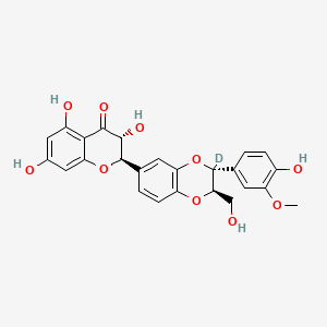 molecular formula C25H22O10 B12395562 Silibinin-d 