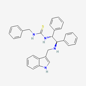 molecular formula C31H30N4S B12395591 Antifungal agent 63 