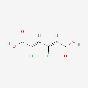 molecular formula C6H4Cl2O4 B1239560 2,4-二氯粘康酸 CAS No. 72945-11-0