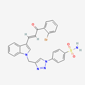 molecular formula C26H20BrN5O3S B12395617 hCAXII-IN-3 