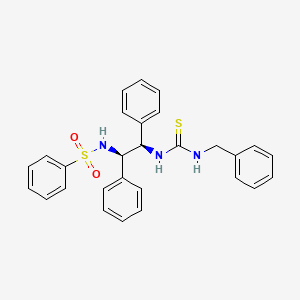 molecular formula C28H27N3O2S2 B12395633 Antifungal agent 64 