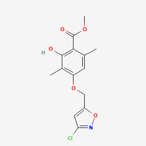 molecular formula C14H14ClNO5 B12395683 Anticancer agent 68 