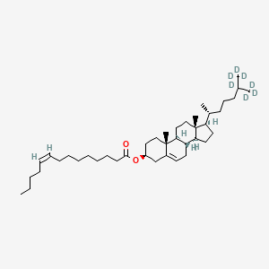 [(3S,8S,9S,10R,13R,14S,17R)-10,13-dimethyl-17-[(2R)-6,7,7,7-tetradeuterio-6-(trideuteriomethyl)heptan-2-yl]-2,3,4,7,8,9,11,12,14,15,16,17-dodecahydro-1H-cyclopenta[a]phenanthren-3-yl] (Z)-tetradec-9-enoate