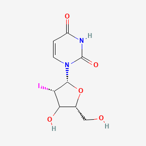 molecular formula C9H11IN2O5 B12395723 1-[(2R,3S,5R)-4-hydroxy-5-(hydroxymethyl)-3-iodooxolan-2-yl]pyrimidine-2,4-dione 