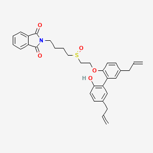 molecular formula C32H33NO5S B12395750 Anticancer agent 76 