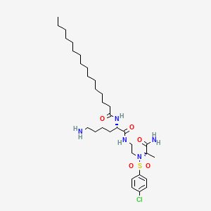 molecular formula C33H58ClN5O5S B12395775 C16-K-cBB1 