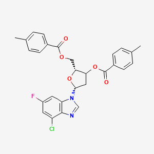 6-Chloro-2-fluoropurine-9-b-D-(3,5-bis-O-(p-toluoyl)-2-deoxy)riboside