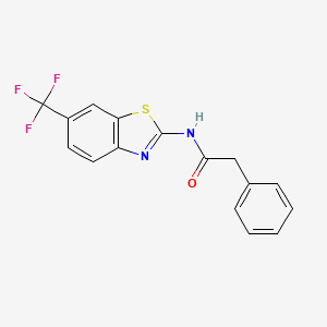 molecular formula C16H11F3N2OS B12395789 Casein kinase 1|A-IN-5 