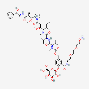 MMAE-PAB(p-glucuronide)-PEG3-aminooxy