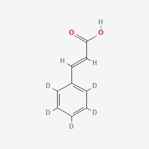 molecular formula C9H8O2 B12395806 trans-Cinnamic-D5 acid 