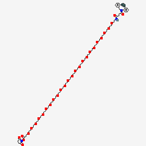 molecular formula C74H119N3O30 B12395828 DBCO-PEG24-NHS ester 