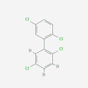 molecular formula C12H6Cl4 B12395846 2,2',5,5'-Tetrachlorobiphenyl-3,4,6-d3 