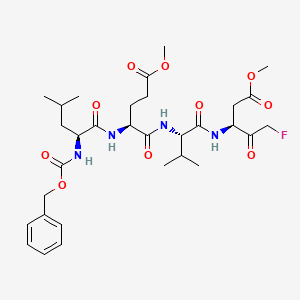 molecular formula C31H45FN4O10 B12395847 Cbz-Leu-Glu(OMe)-Val-Asp(OMe)-CH2F 