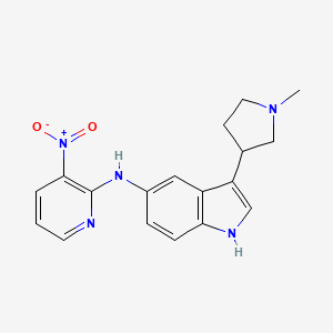 3-(1-methylpyrrolidin-3-yl)-N-(3-nitropyridin-2-yl)-1H-indol-5-amine